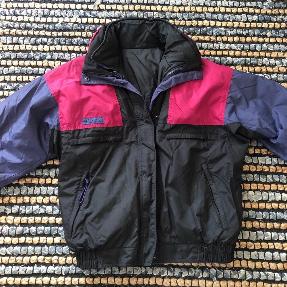 Women’s vintage Columbia reversible jacket
